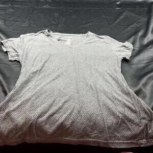 Avia WOMENS short sleeve grey and black dots athletic shirt